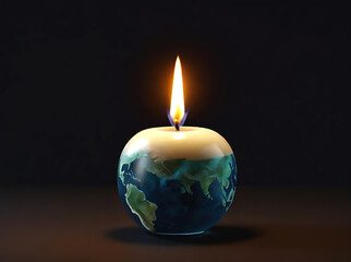 Global Illumination: Candle Lighting on a Globe for Earth Hour