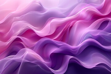Fototapeta premium Abstract purple and pink flowing fabric-like background with light texture