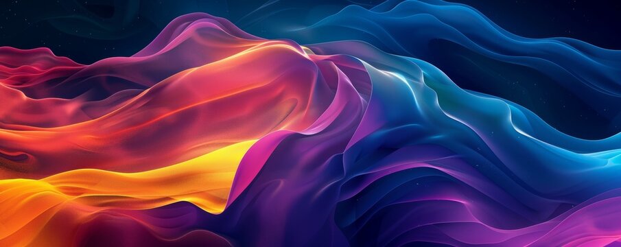 Abstract colorful wave pattern wallpaper for iPhone with vibrant hues
