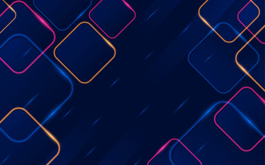 Haxagon Neon Light Background