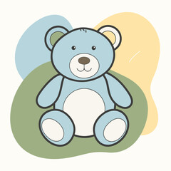 Obraz premium illustration of teddy bear 