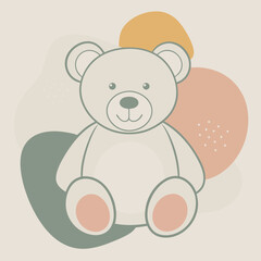 Fototapeta premium illustration of teddy bear 