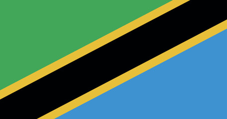 Illustration of the national flag of Tanzania © Art_Design