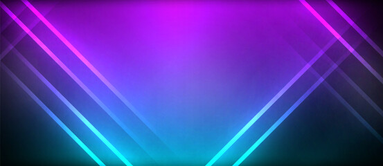 Neon glowing circle rays, light round lines in the dark, planet style neon wave lines. Energetic electric concept design for wallpaper, banner, background