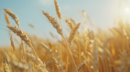Fototapeta premium Golden wheat field.