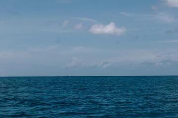 Beautiful Tropical Coral Reef Sea Background - Blue Sky Summer Material.