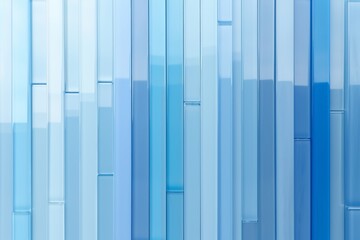 Minimalistic vertical blue bars background in different shades of blue