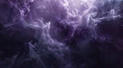 Abstract Purple Smoke Swirls