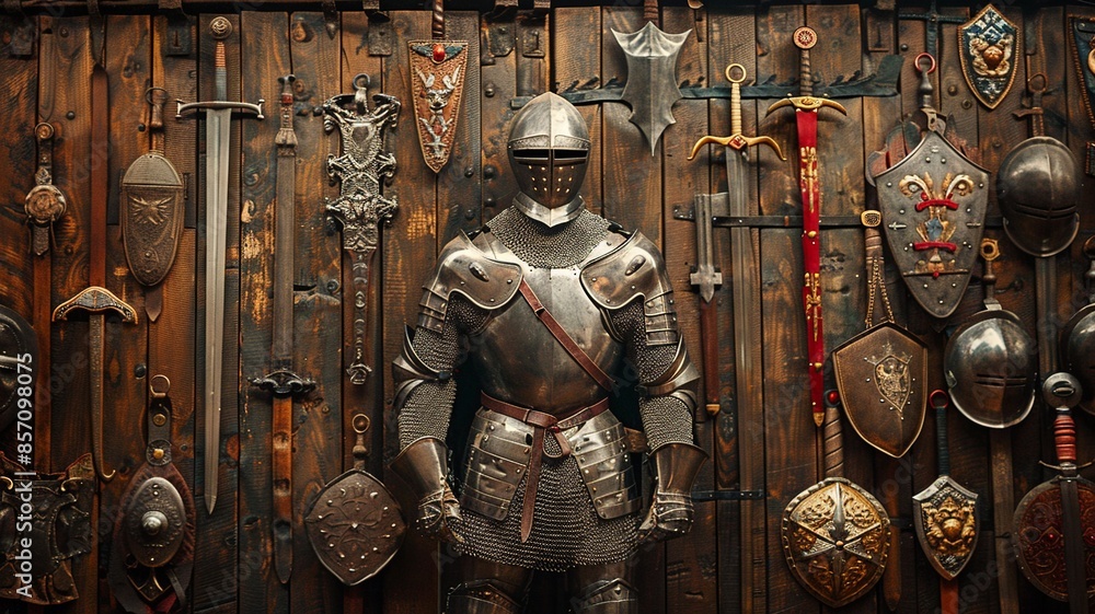 Poster immerse yourself in history with this professional image highlighting the weapons utilized by the fr