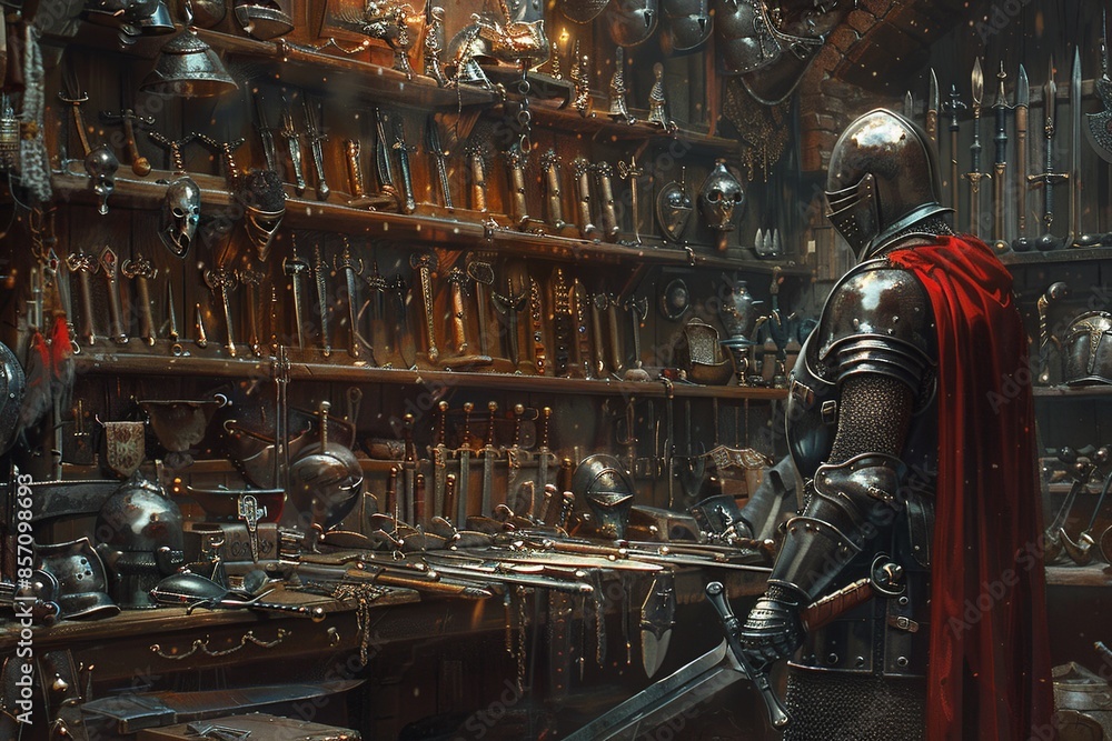 Poster immerse yourself in history with this professional image highlighting the weapons utilized by the fr