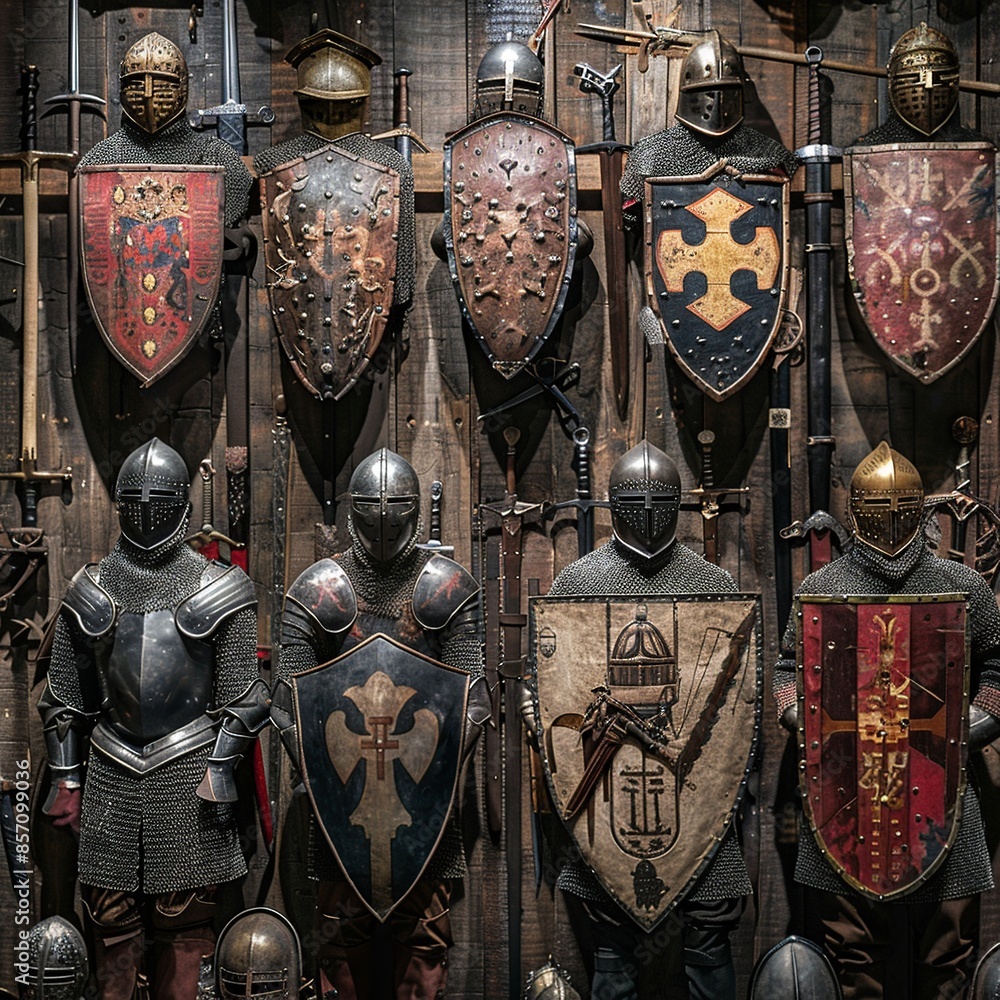Poster immerse yourself in history with this professional image highlighting the weapons utilized by the fr