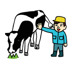 牧場　イラスト