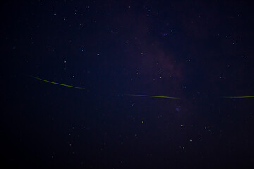 日本のミルキーウェイとホタル