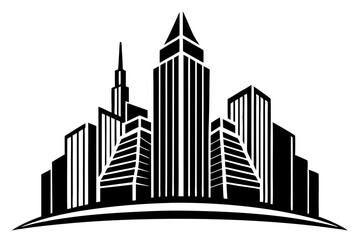 City building illustration vector design
