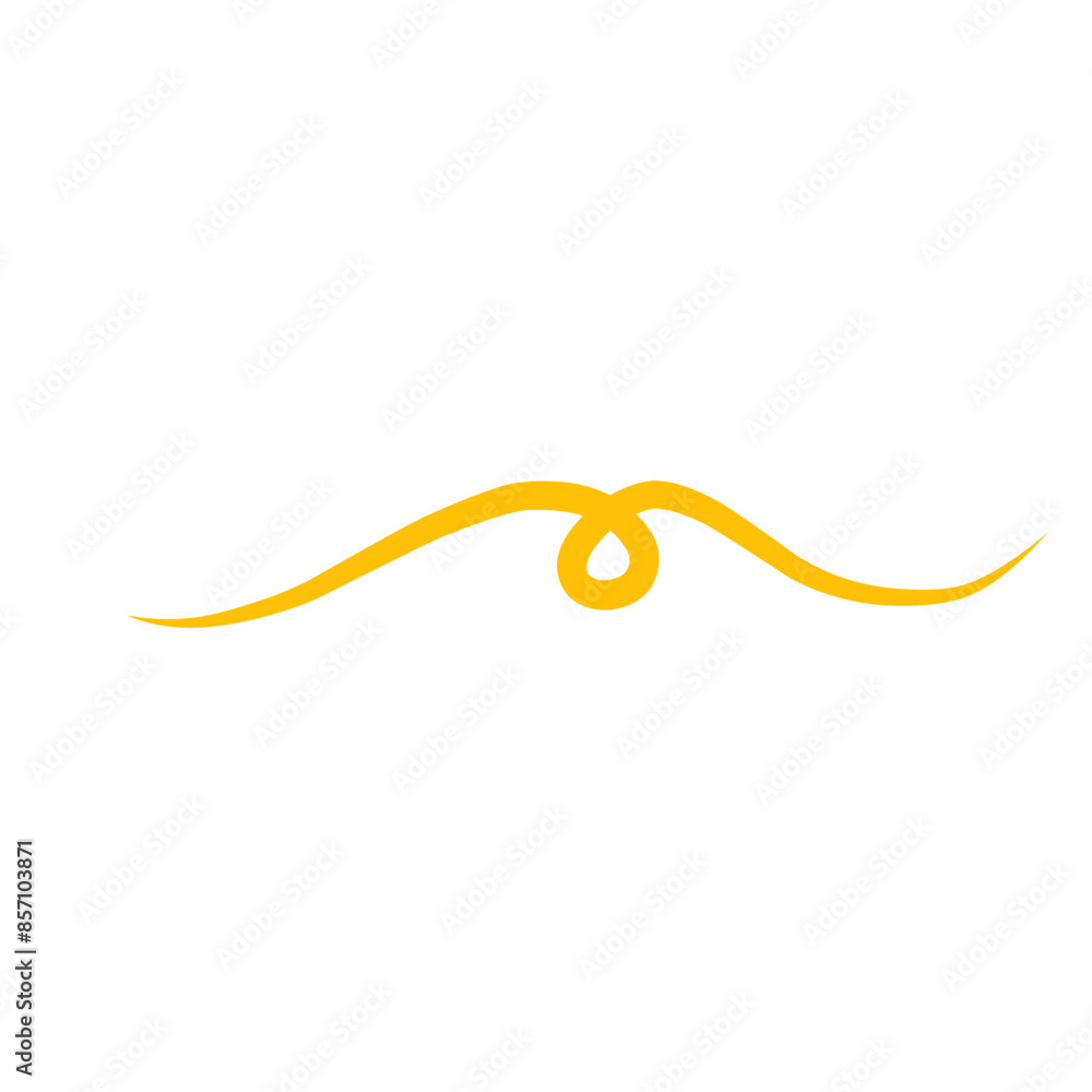 Poster Golden Swirl Swoosh