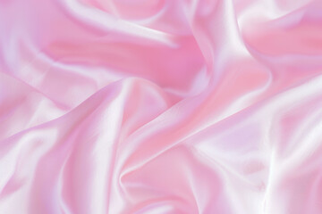 Obraz premium Luxurious Soft Pink Silk Fabric with Gentle Folds and Subtle Shimmer