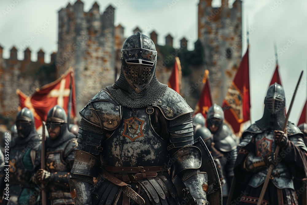 Poster embark on a historical journey with this professional image capturing the portuguese army during the