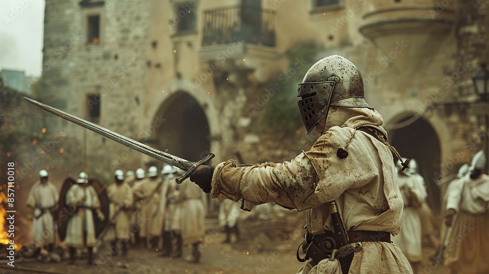 Poster embark on a historical journey with this professional image capturing the portuguese army during the