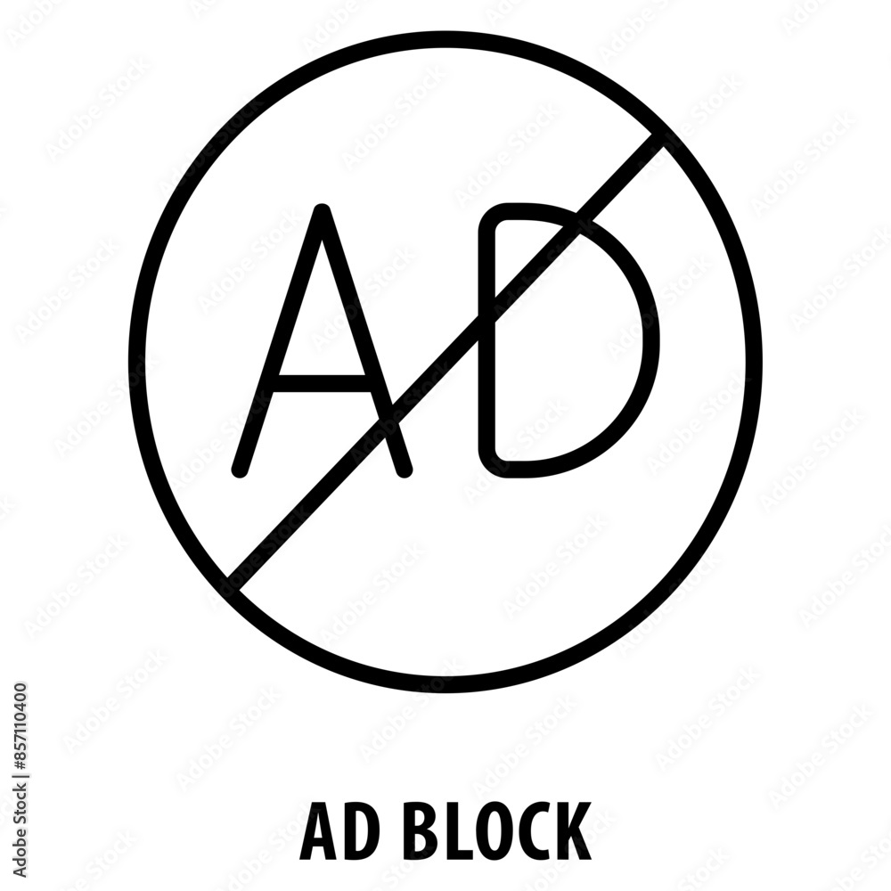 Poster ad block icon simple and easy to edit for your design elements