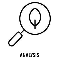 Analysis Icon simple and easy to edit for your design elements