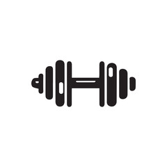 Gym icon. Vector different dumbbells.Black mark design. Dumbbell concept. Sports silhouette icon . trendy flat style.