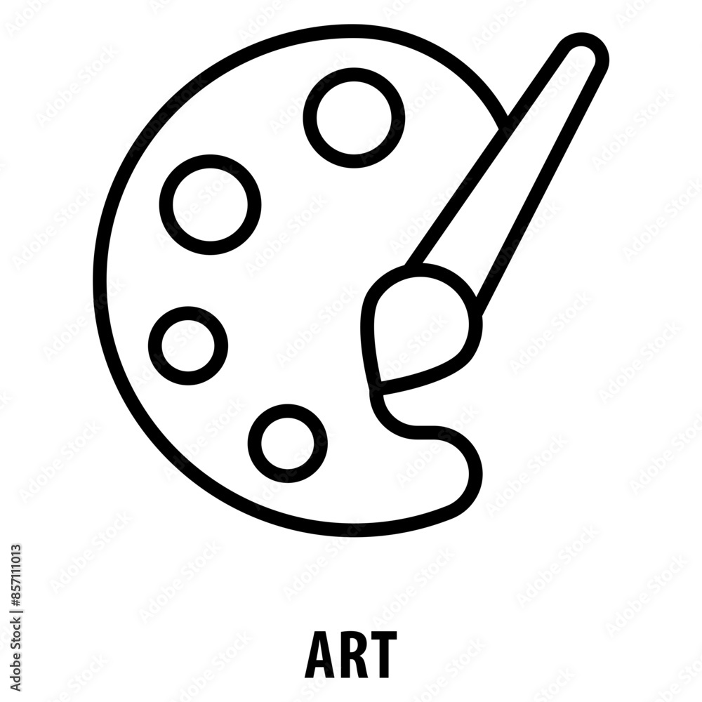 Poster art icon simple and easy to edit for your design elements