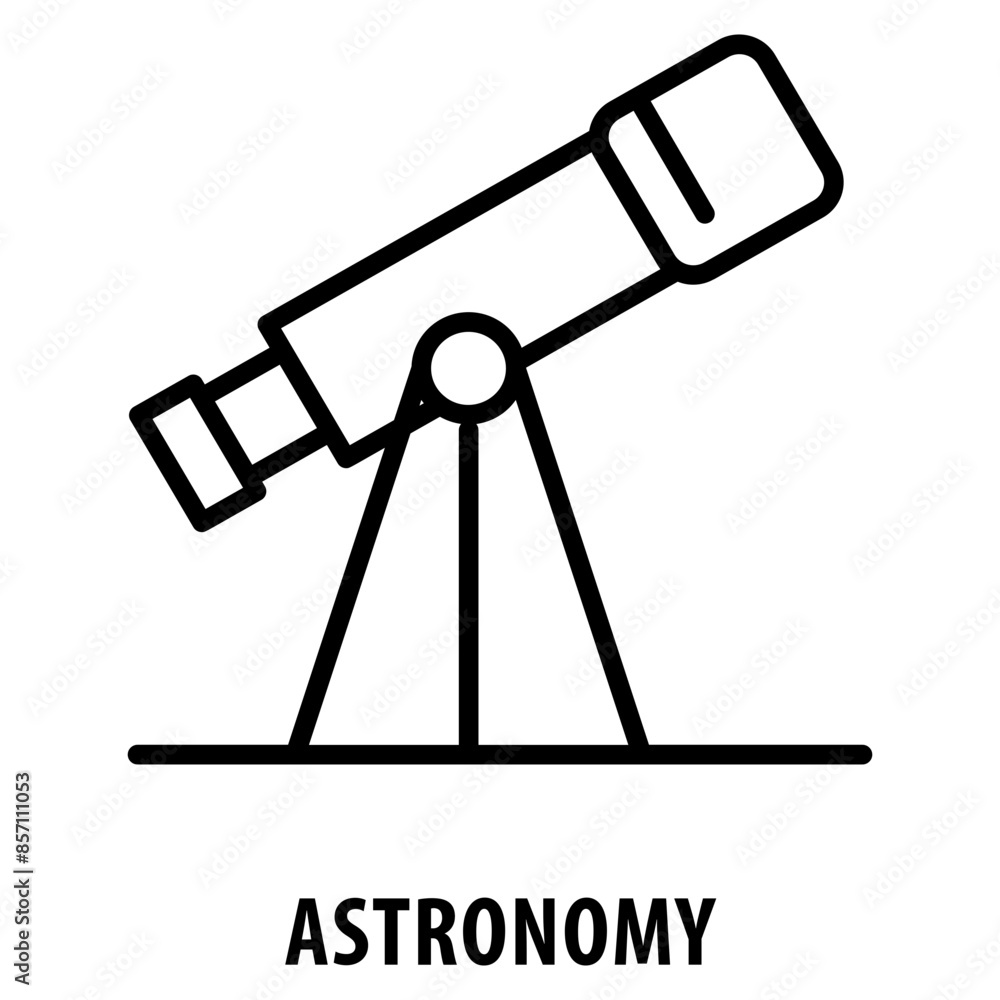 Poster astronomy icon simple and easy to edit for your design elements