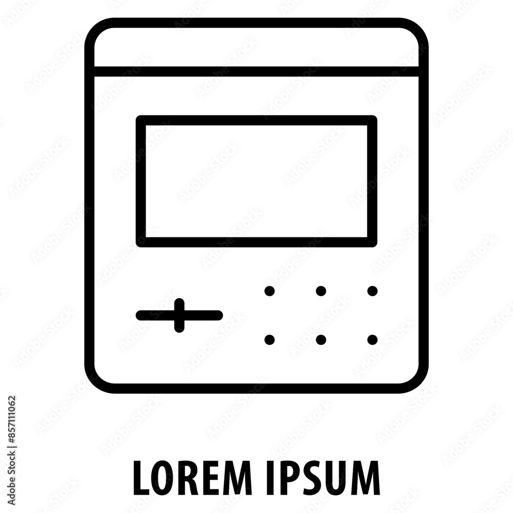 Poster atm icon simple and easy to edit for your design elements