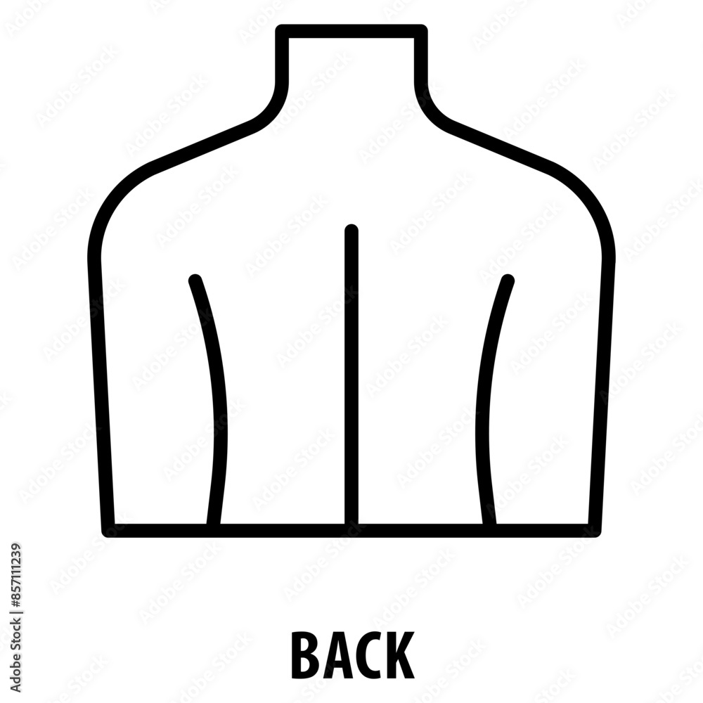 Poster back icon simple and easy to edit for your design elements