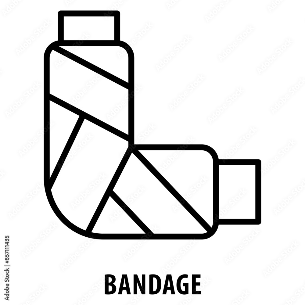 Poster bandage icon simple and easy to edit for your design elements