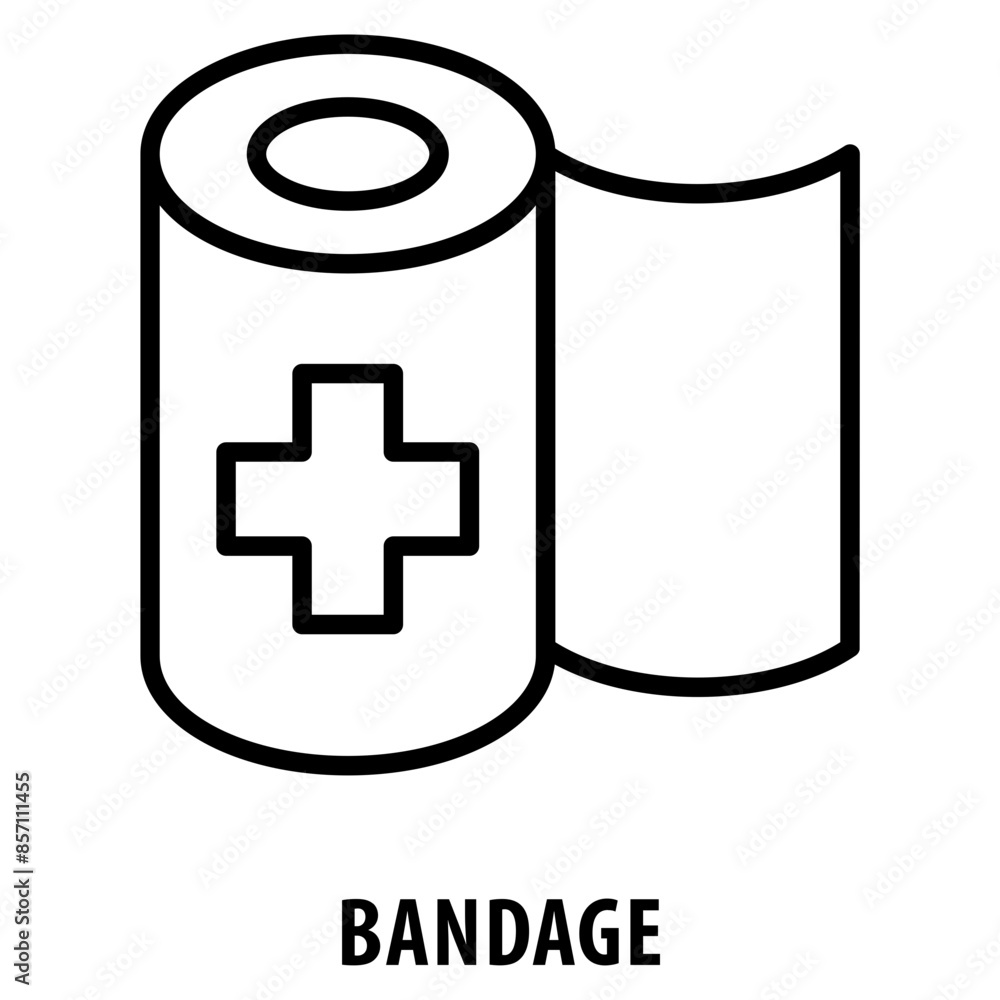 Poster bandage icon simple and easy to edit for your design elements