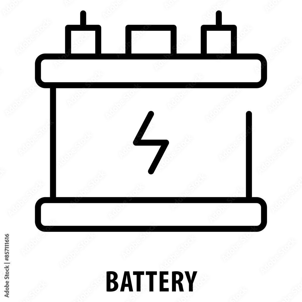 Poster battery icon simple and easy to edit for your design elements