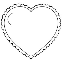 Sweet Hearts Outline For Coloring Pages