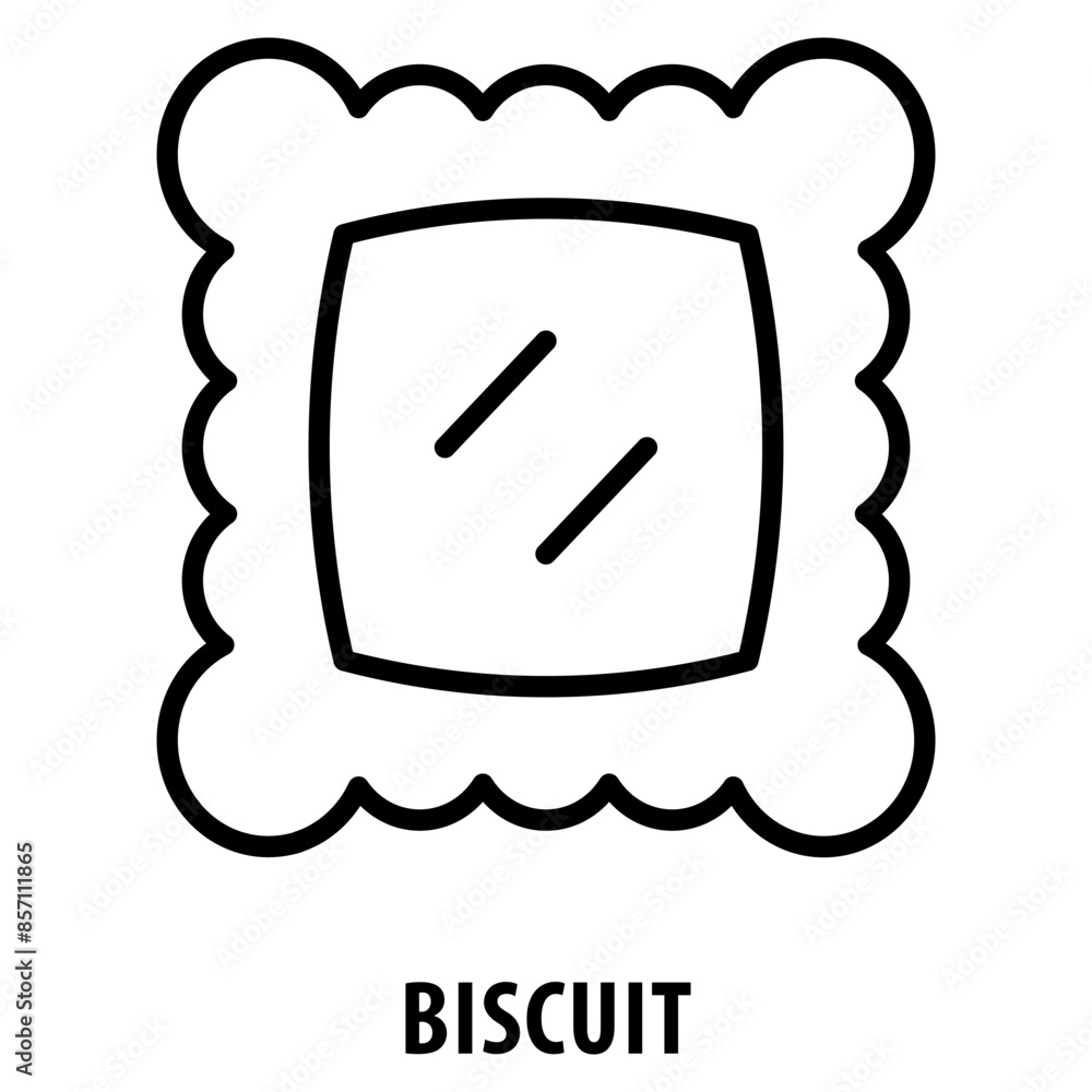 Poster biscuit icon simple and easy to edit for your design elements