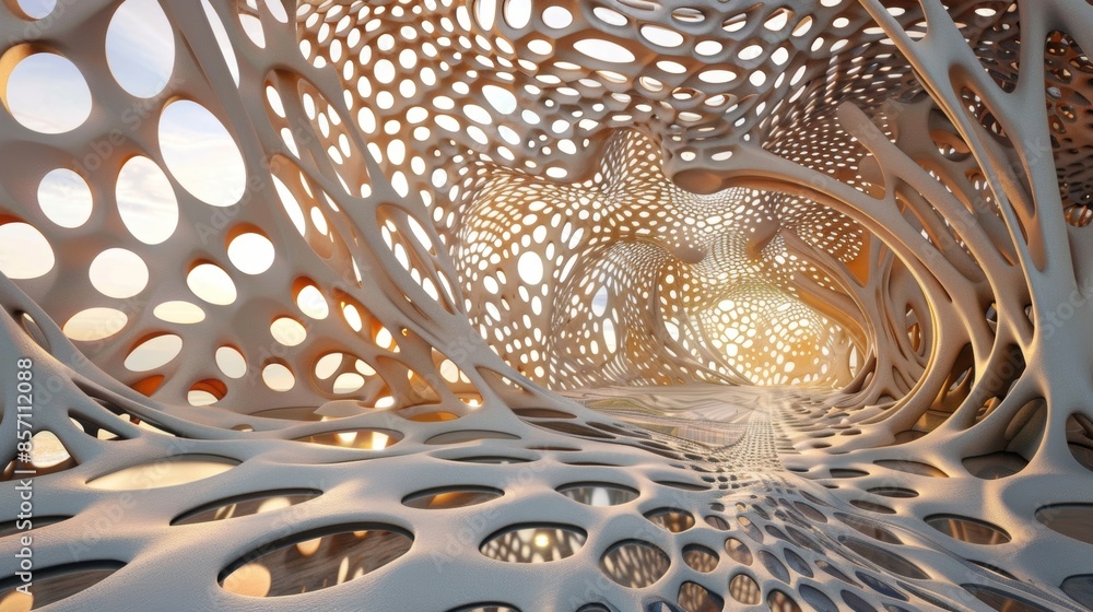 Poster a kaleidoscopic wonder each layer revealing a new layer of intricate shapes.