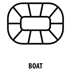 Boat Icon simple and easy to edit for your design elements