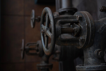 Fabryka Norblina, stare zawory, zawór, zamknięcie, hydraulika, vintage, zabytek
