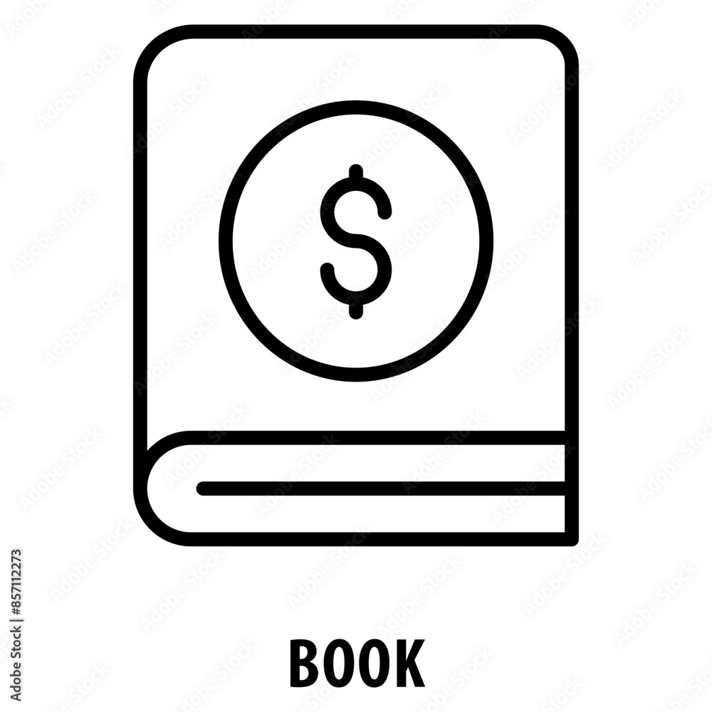Poster book icon simple and easy to edit for your design elements