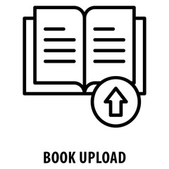 Book Upload Icon simple and easy to edit for your design elements