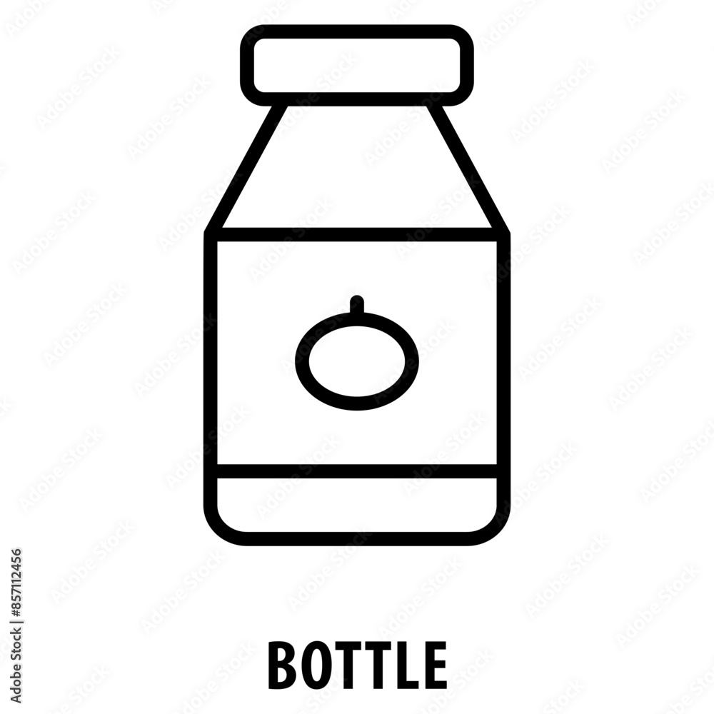 Poster bottle icon simple and easy to edit for your design elements