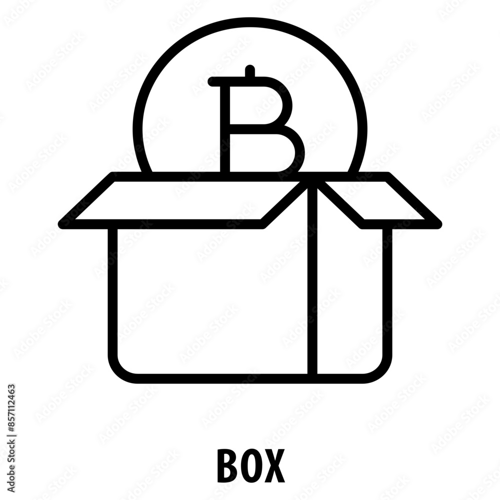 Poster box icon simple and easy to edit for your design elements