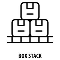 Box Stack Icon simple and easy to edit for your design elements