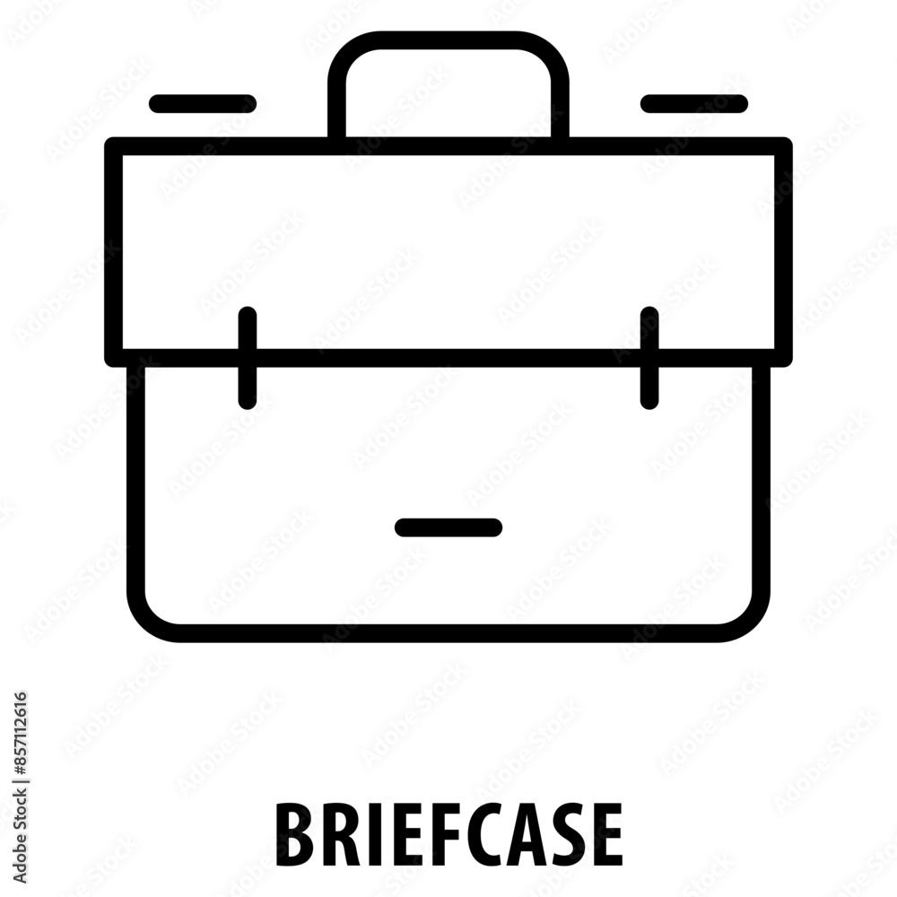 Poster briefcase icon simple and easy to edit for your design elements