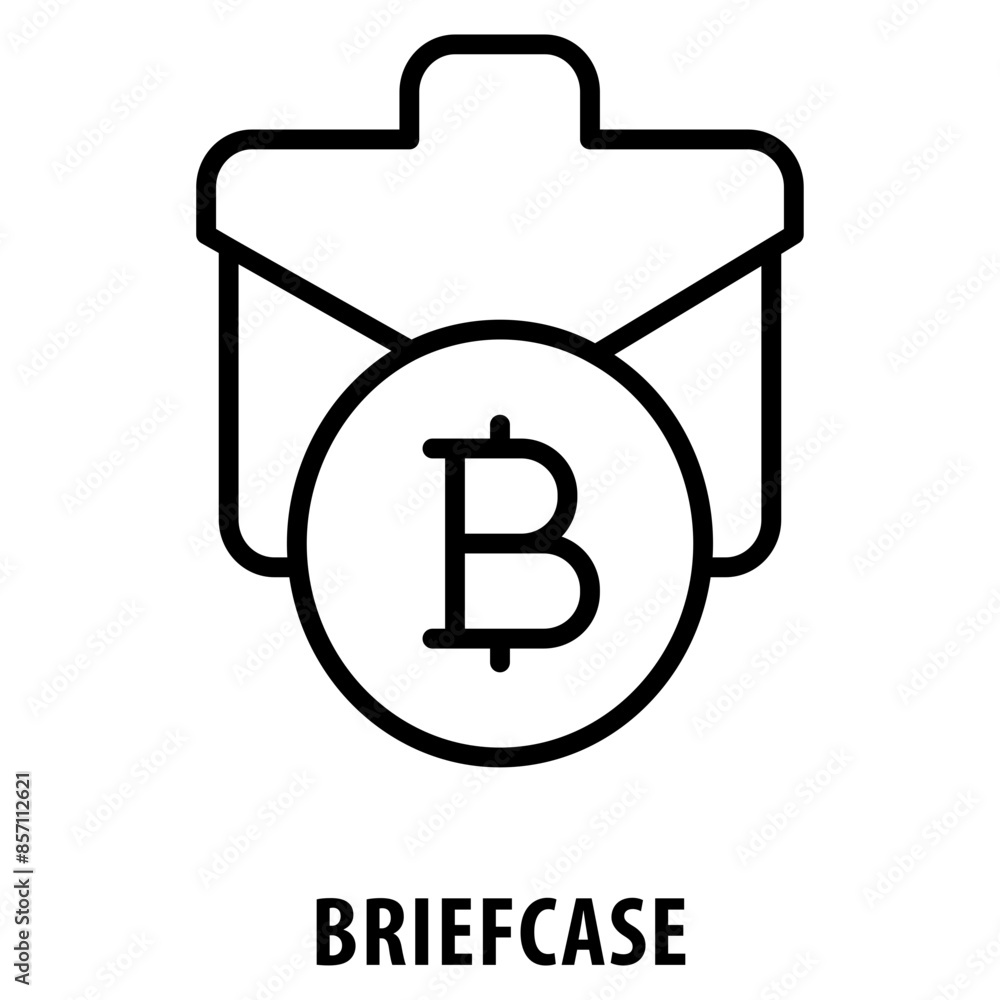 Poster briefcase icon simple and easy to edit for your design elements