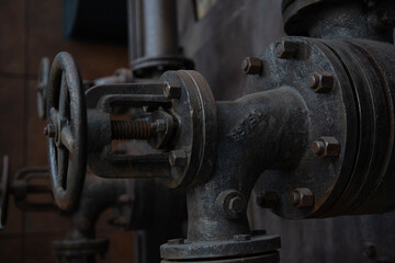 Fabryka Norblina, stare zawory, zawór, zamknięcie, hydraulika, vintage, zabytek