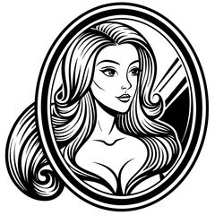 a-detailed-mascot-logo-of-a-beautiful-cute-lady