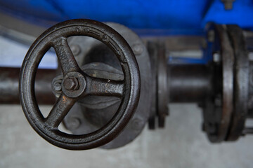 Fabryka Norblina, stare zawory, zaw&oacute;r, zamknięcie, hydraulika, vintage, zabytek