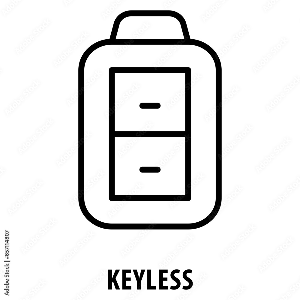 Aufkleber keyless icon simple and easy to edit for your design elements