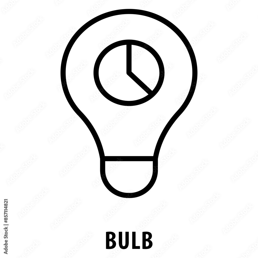 Poster bulb icon simple and easy to edit for your design elements