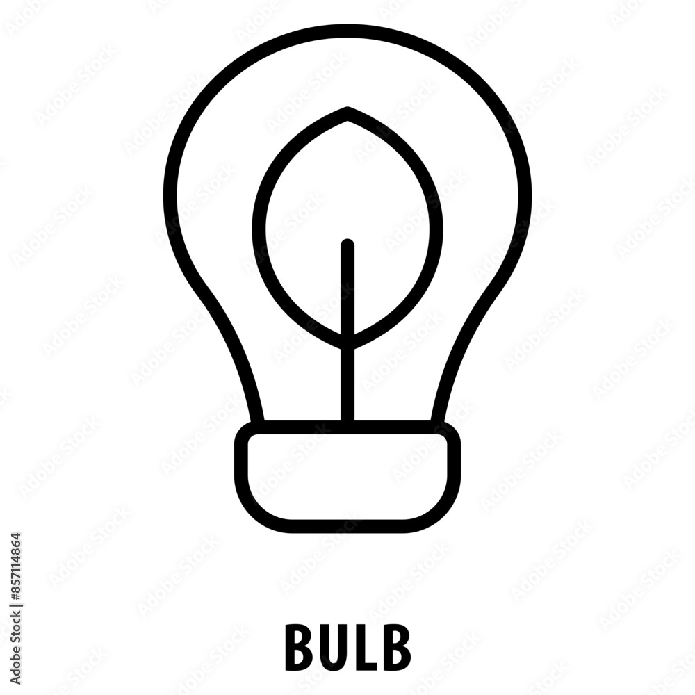 Poster bulb icon simple and easy to edit for your design elements